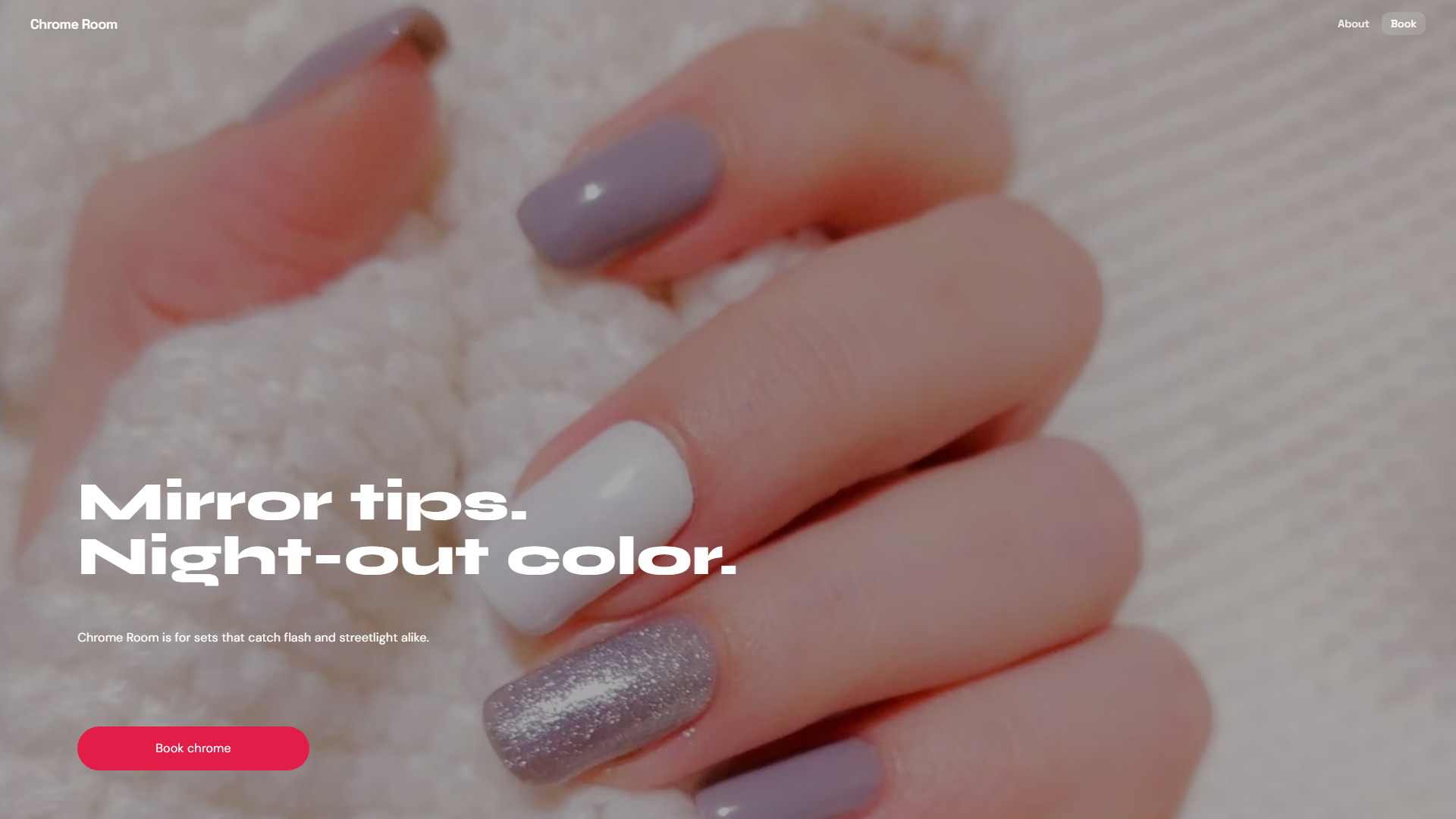 Nail studio website template