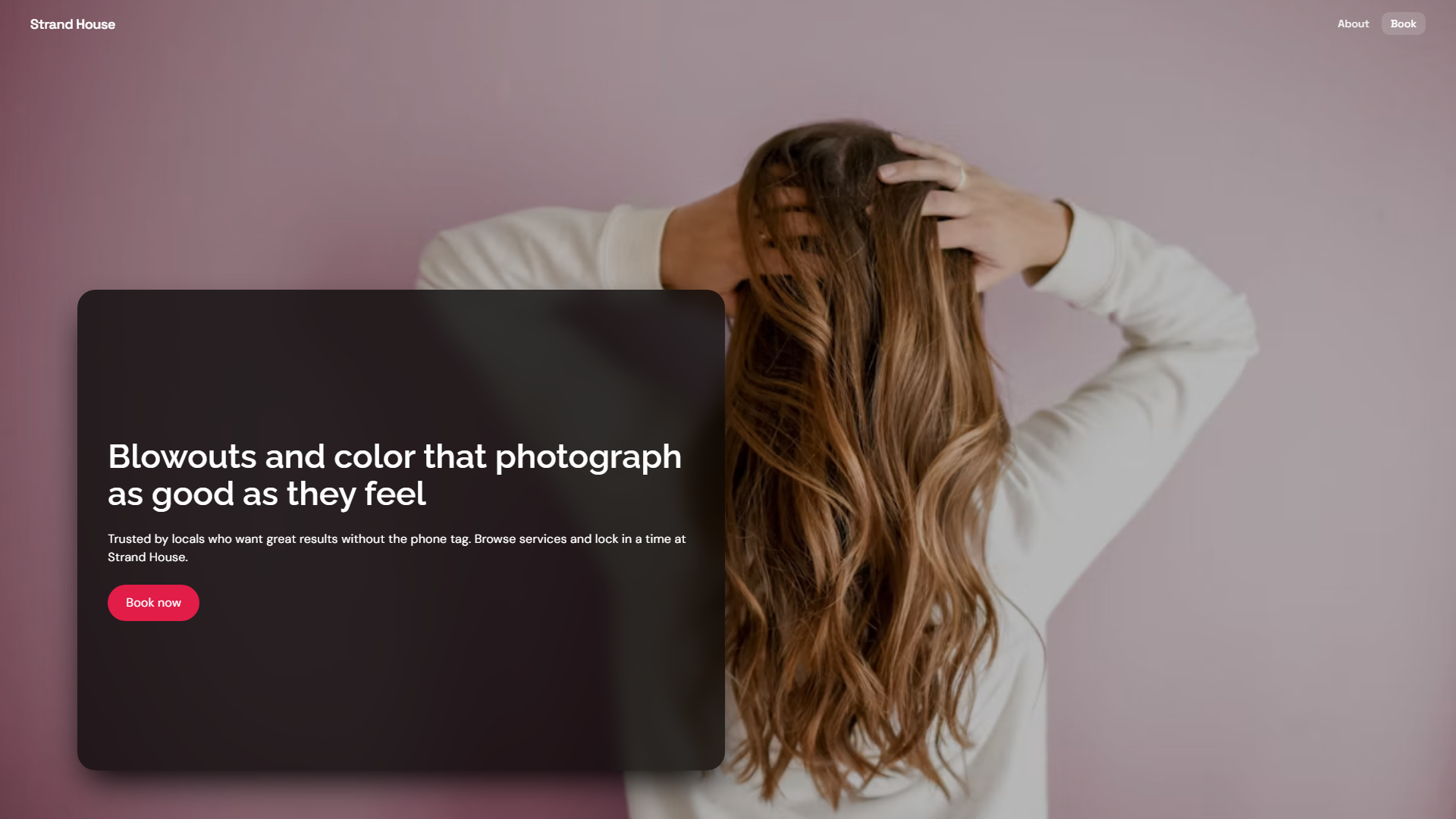 Salon website template